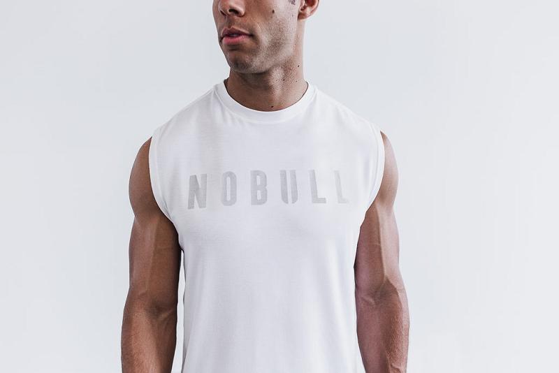 Men's Nobull Sleeveless Tee (CLASSIC Colors) Tanks Grey | SG N2558W